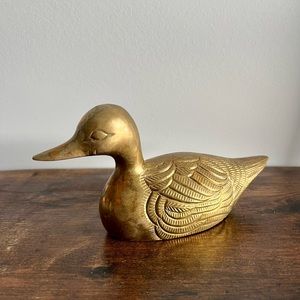 Vintage Brass Duck